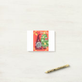 Post-it® Noël Gnome Buddy Danser Drôle Design (Sur un bureau)