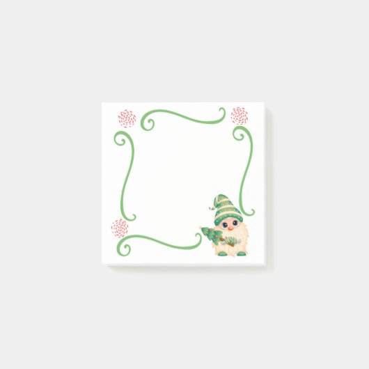 Post-it® Noël Gnome Elf Post-It Notes (Devant)