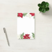 Post-it® Noël hiver Rouge Bold Poinsettia (Bureau)