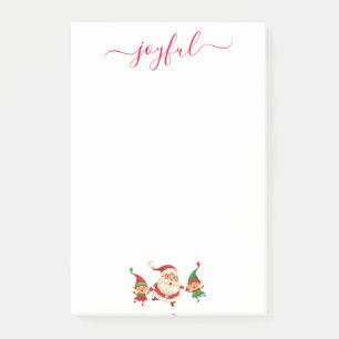 Post-it® Noël joyeux père Noël & Elves
