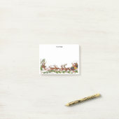 Post-it® Noël Noël Noël Père Noël Sleigh Reindeer frontière (Sur un bureau)