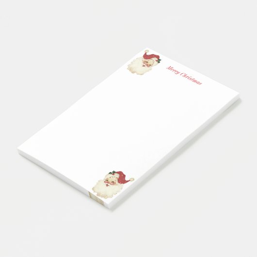 Post-it® Noël Père Noël en blanc (Incliné)