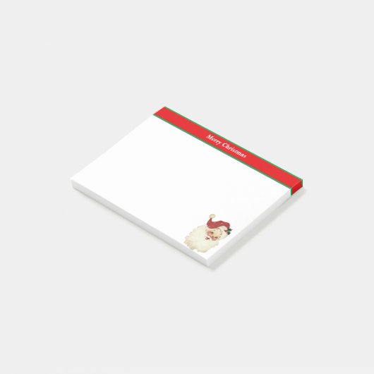 Post-it® Noël Père Noël en rouge et blanc (Incliné)