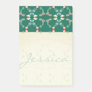 Post-it® Noël Père Noël Reindeer avec nom