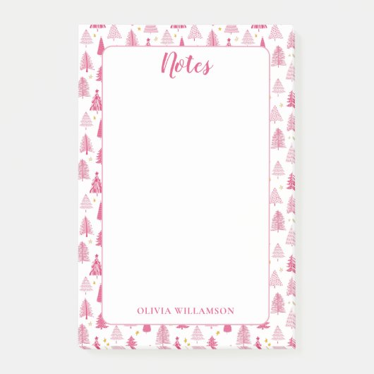 Post-it® Noël rose (Devant)