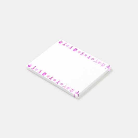 Post-it® Noël rose ruban (Incliné)