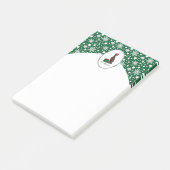 Post-it® Noël Santa Hat Greyhound Dog (brindle) Drôle (Incliné)