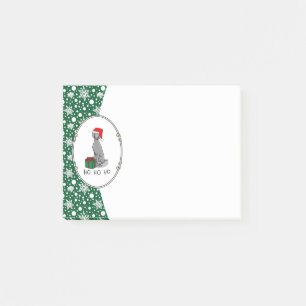 Post-it® Noël Santa Hat Weimaraner Chien (gris 1) mignon