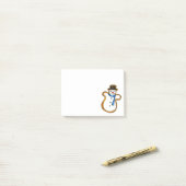 Post-it® Noël Snowman Cookie de sucre Noël Hanoukka (Sur un bureau)