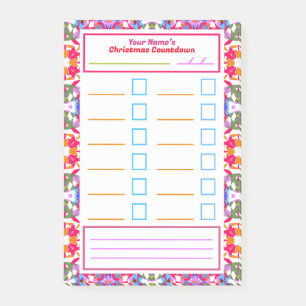Post-it® Noël Tâche Rappel Habit Tracker To Do List