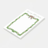 Post-it® Noël Vacances Garland Ribbon Bow Plaid (Incliné)
