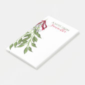 Post-it® Noël Vert Élégant Vacances Cute Personnalisé (Incliné)