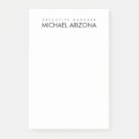 Noir & Blanc Minimaliste Simple Plaque Moderne