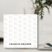 Post-it® Noir Blanc moderne Gras Monogramme initial