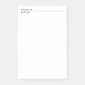 Post-it® Noir & Blanc Moderne Professionnel Exclusif (Devant)