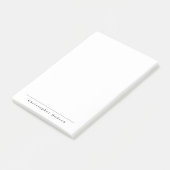 Post-it® Noir blanc simple minimaliste (Incliné)