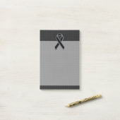 Post-it® Noir Chrome Style Ribbon Sensibilisation (Sur un bureau)