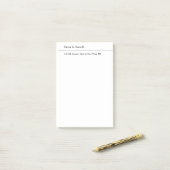 Post-it® Noir clair minimaliste moderne (Sur un bureau)