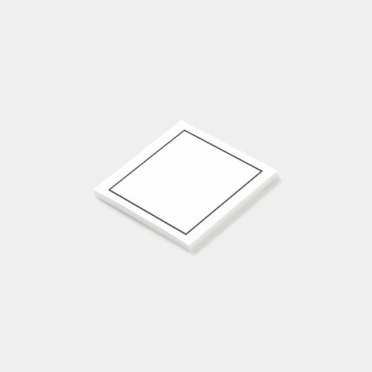 Post-it® Noir et blanc (Incliné)