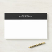 Post-it® Noir et blanc professionnel (Sur un bureau)