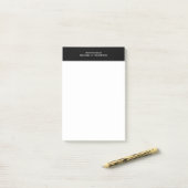 Post-it® Noir et blanc professionnel (Sur un bureau)