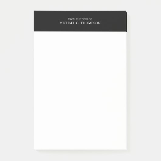Post-it® Noir et blanc professionnel (Devant)