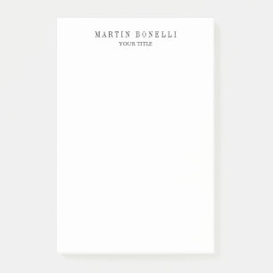 Post-it® Noir et blanc professionnel mince