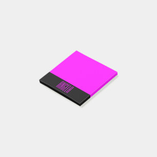 Post-it® Noir et Fuchsia personnalisés