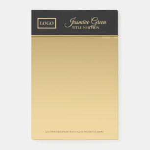 Post-it® Noir Et Or Design