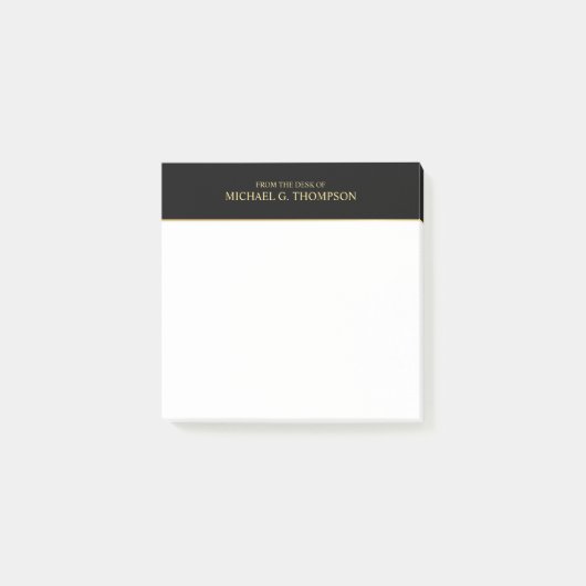 Post-it® Noir et or professionnel (Devant)