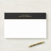 Post-it® Noir et or professionnel (Sur un bureau)