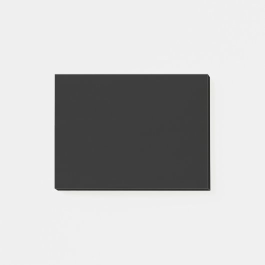 Post-it® Noir fou (Noir le plus foncé) PERSONNALISABLE (Devant)