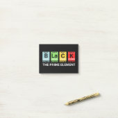 Post-it® Noir L'Élément Premier Histoire Noire (Sur un bureau)