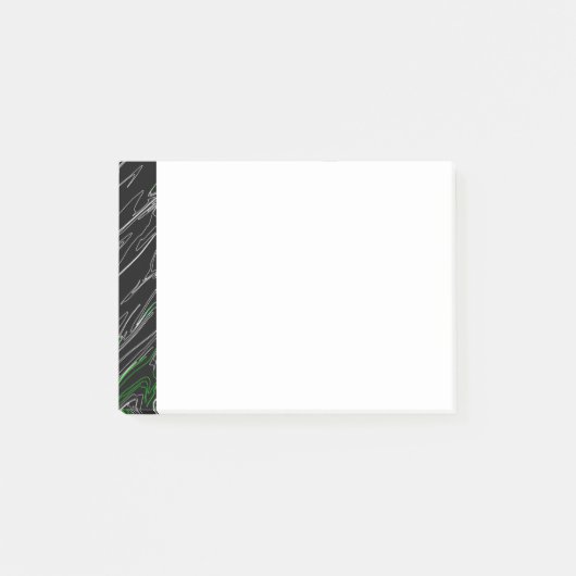 Post-it® Noir marbré vert (Devant)
