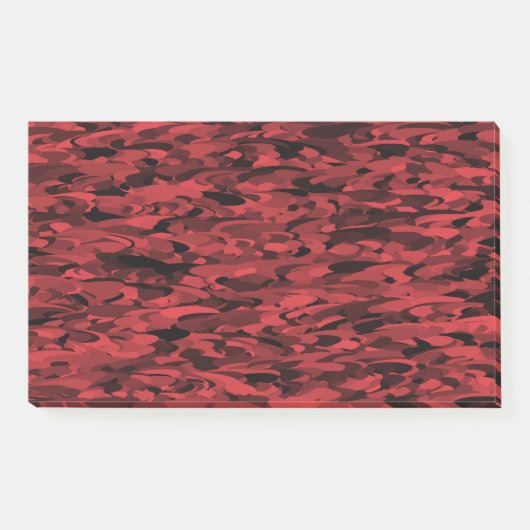 Post-it® Noir rouge Motif Abstrait (Devant)