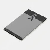 Post-it® Noir sur Noir sensibilisation au ruban noir (Incliné)