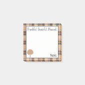 Post-it® Nom, Automne automne Plaid Merci (Devant)