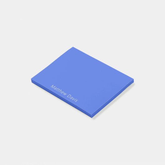 Post-it® Nom bleu royal (Incliné)