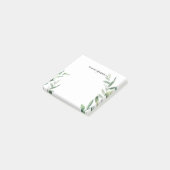 Post-it® Nom botanique de monogramme de branche d'olivier (Incliné)