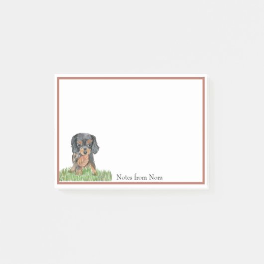 Post-it® Nom Cavalier King Charles Spaniel Aquarelle (Devant)
