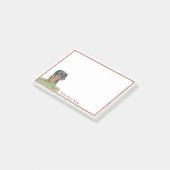 Post-it® Nom Cavalier King Charles Spaniel Aquarelle (Incliné)