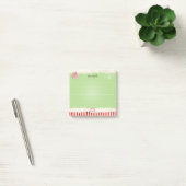 Post-it® Nom:  Christmas Elf Green Holiday Peppermenthe Amu (Bureau)