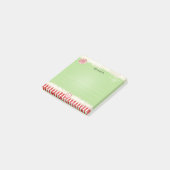 Post-it® Nom:  Christmas Elf Green Holiday Peppermenthe Amu (Incliné)