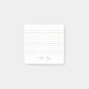 Post-it® Nom commercial lié Signature Script Office