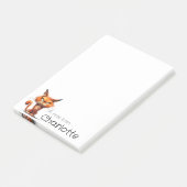 Post-it® Nom de chat de dessin animé orange mignon (Incliné)