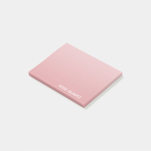 Post-it® Nom de couleur rose quartz rose (Incliné)
