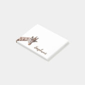 Post-it® Nom de fille animal safari girafe Enfants (Incliné)
