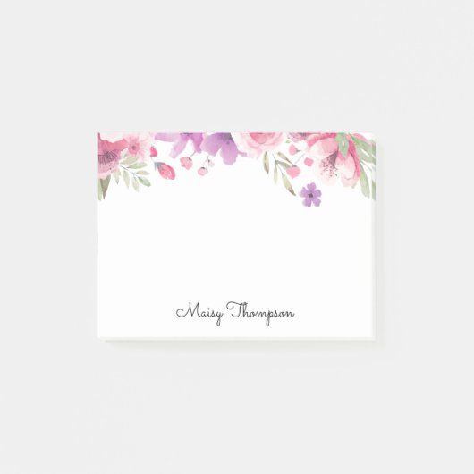 Post-it® Nom de la bordure florale (Devant)
