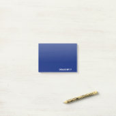 Post-it® Nom de la couleur bleue de la libellule (Sur un bureau)