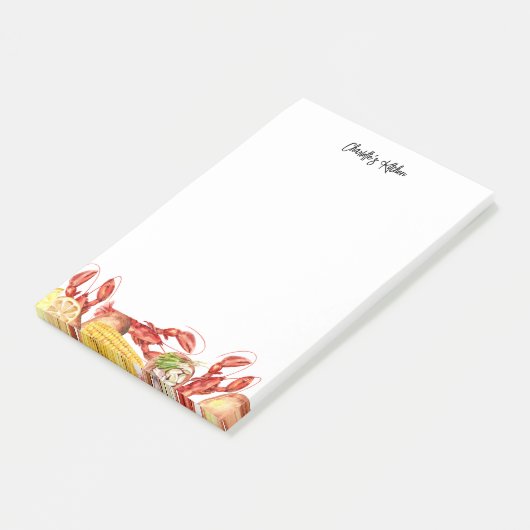 Post-it® Nom de la fête d'été de l'écrevisse (Incliné)